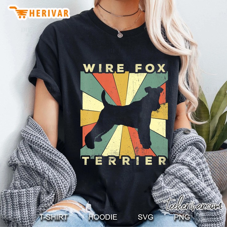 Wire Fox Terrier Dog Retro 70S Vintage Gift Ladies Tee