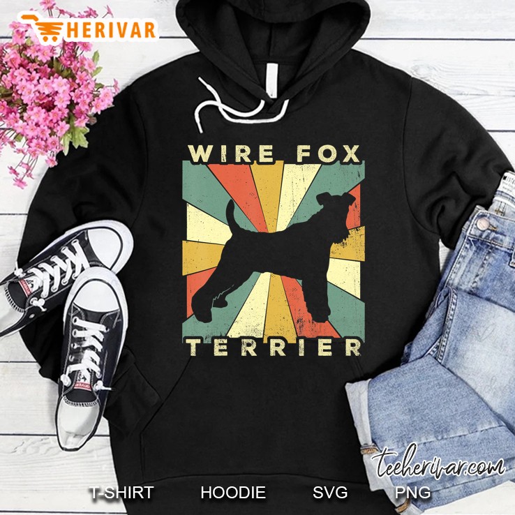 Wire Fox Terrier Dog Retro 70S Vintage Gift Hoodie