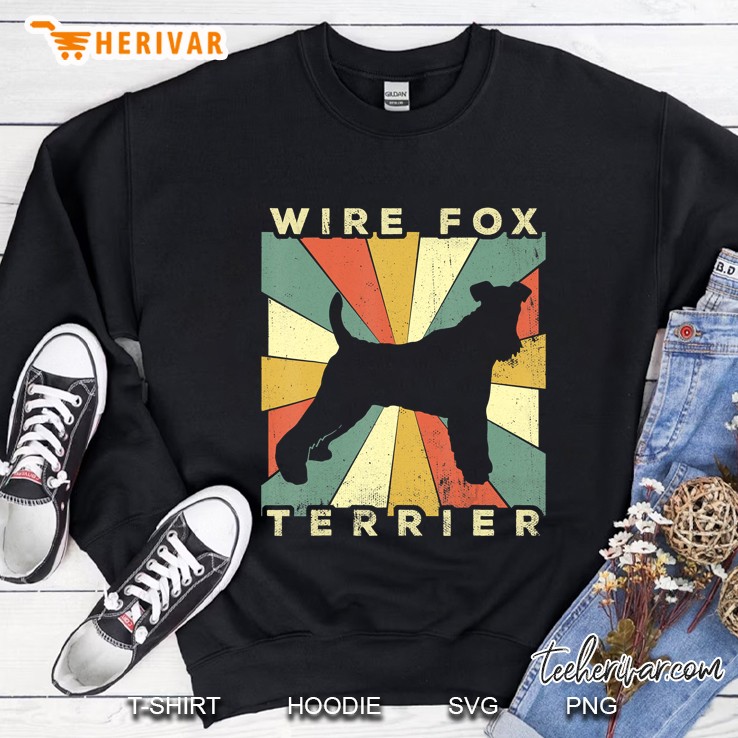 Wire Fox Terrier Dog Retro 70S Vintage Gift Sweatshirt