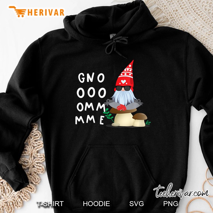 Womens Gnomes Yoga Meditation Shirt Om Namaste Zen Yogi Clothes V-Neck Hoodie