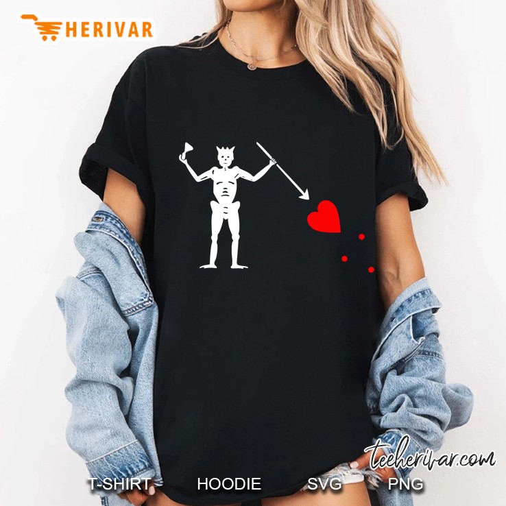 Edward Teach Pirate Flag Ladies Tee