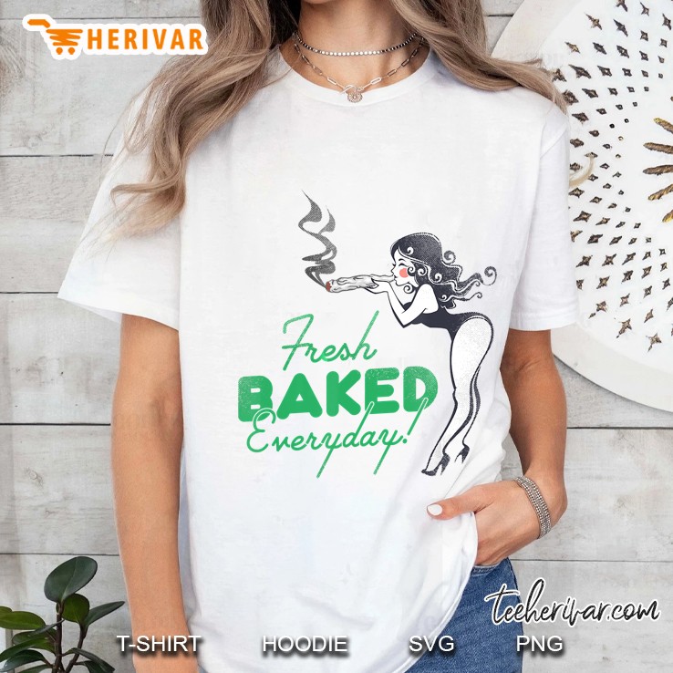 Fresh Baked Everyday Weed Blunt Ladies Tee