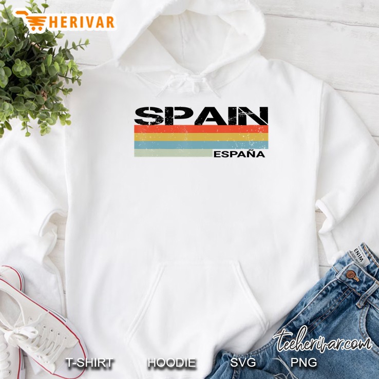 Spain & Spanish Language Espana Retro Vintage Stripes Hoodie