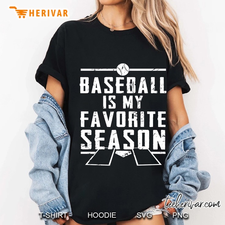 Baseball Is My Favorite Season Pullover Ladies Tee