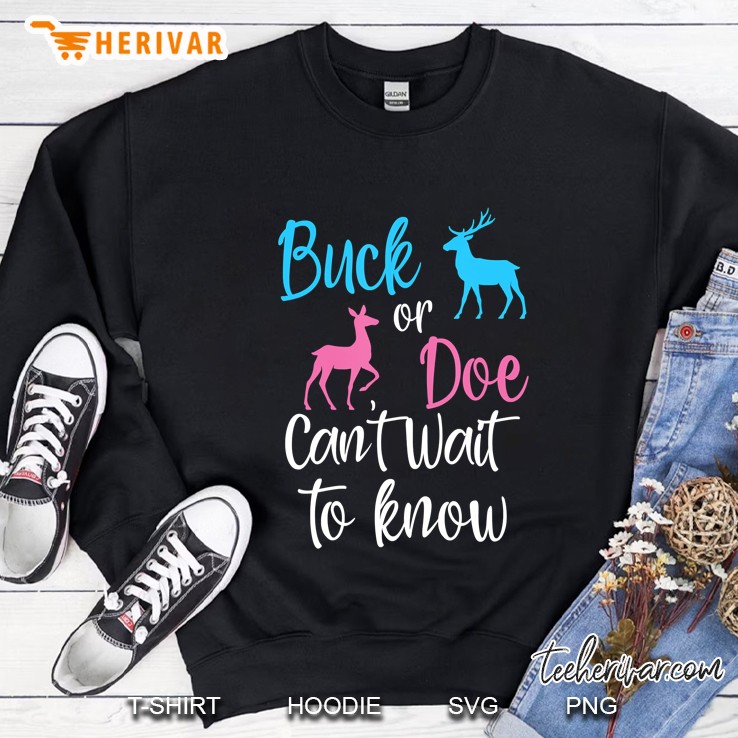 Buck Or Doe Can't Wait To Know! Shirt Gender Reveal Mugs