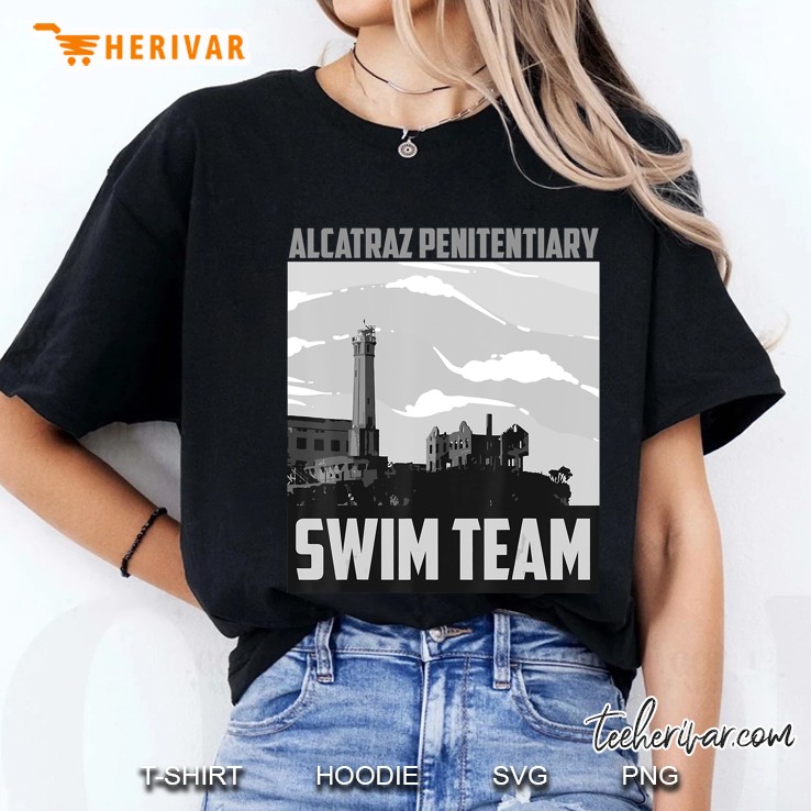 Cute Fancy Alcatraz Penitentiary Swim Team Ladies Tee