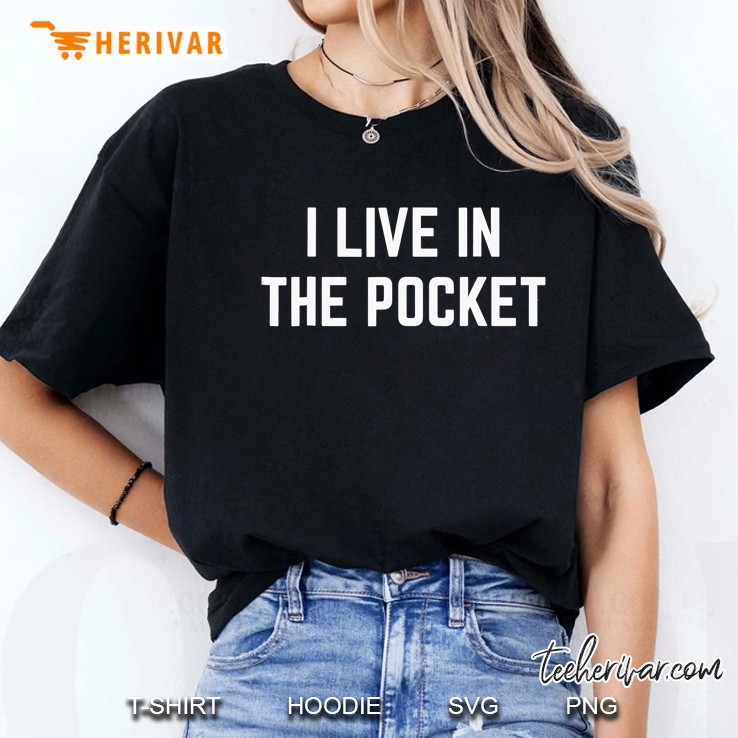 Drummer Gift I Live In The Pocket Ladies Tee