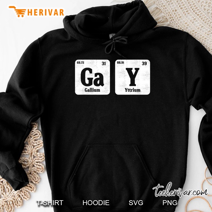 Gay Periodic Table Element Lgbt Equality Pride Rainbow Hoodie