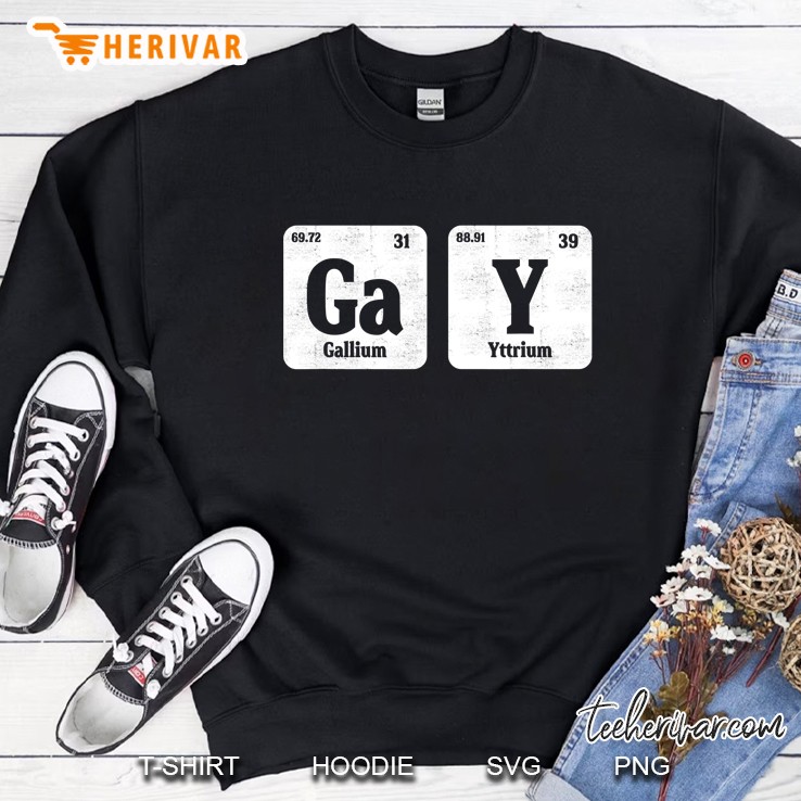 Gay Periodic Table Element Lgbt Equality Pride Rainbow Sweatshirt