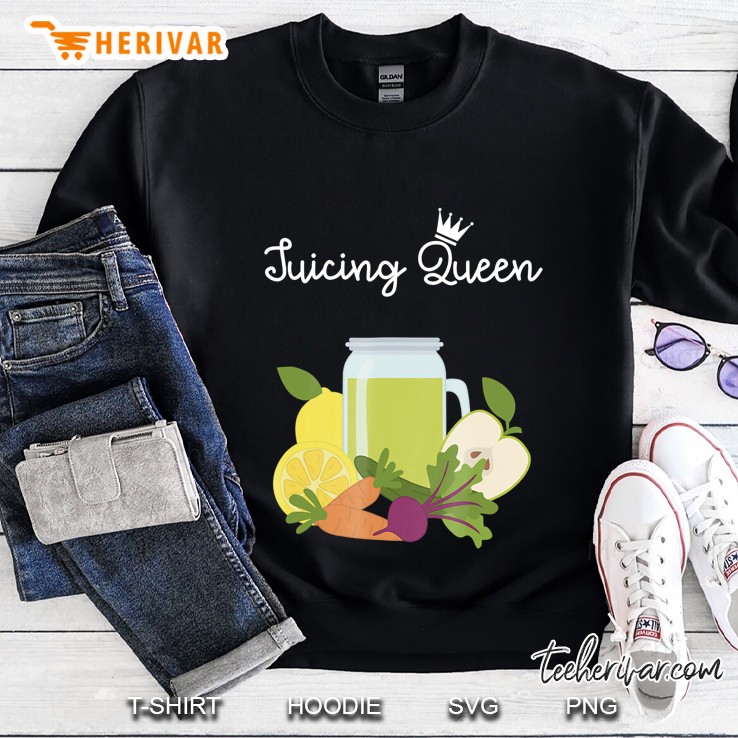 Juicing Queen Green Juice Vegetarian Vegan Gift Sweatshirt