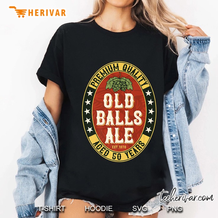 Mens Old Fart 50Th Birthday Old Balls Club For Ipa Beer Lover Premium Hoodie