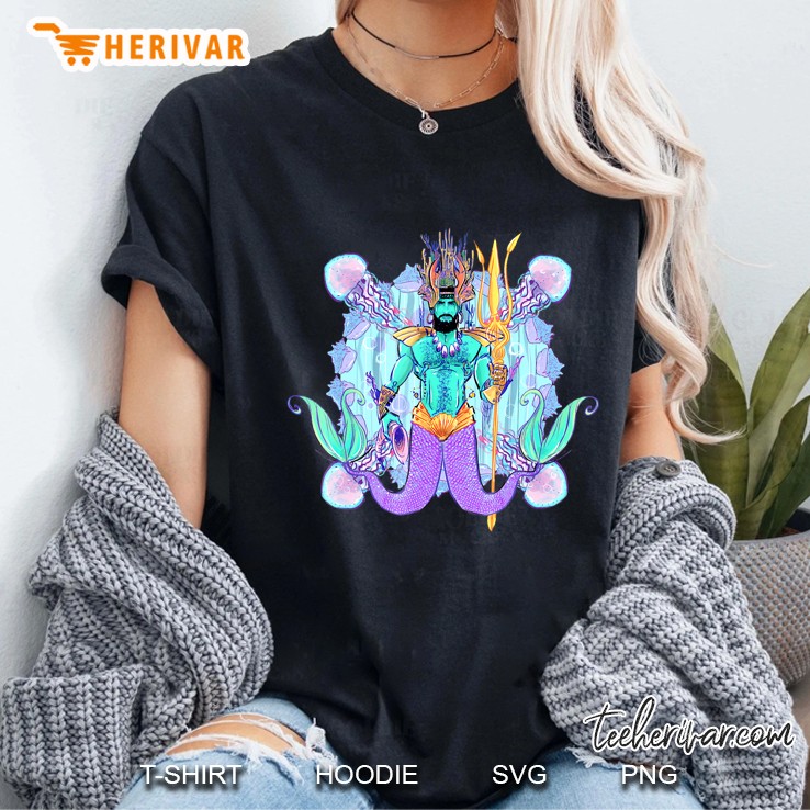 Merman Tshirt Genderfluid Triton Mythical Creature Tshirt Ladies Tee