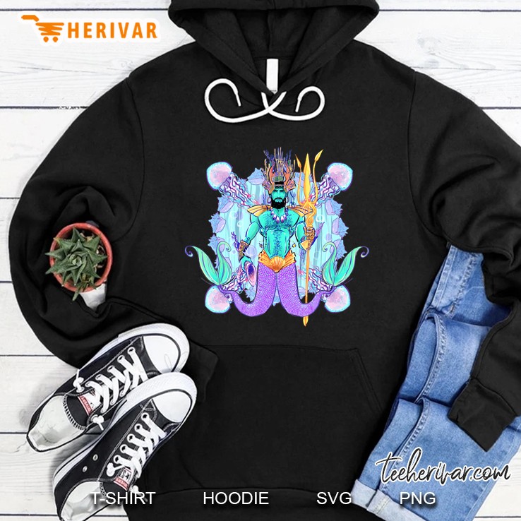 Merman Tshirt Genderfluid Triton Mythical Creature Tshirt Hoodie