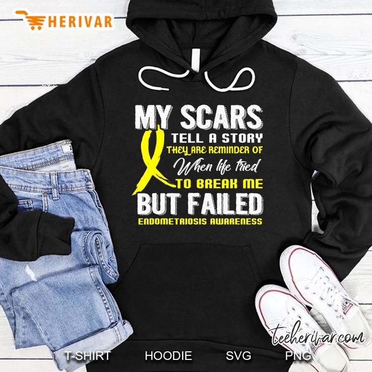 My Scars Tell A Story Endometriosis Awareness Hoodie