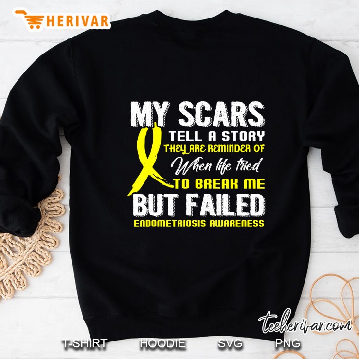 My Scars Tell A Story Endometriosis Awareness Sweatshirt