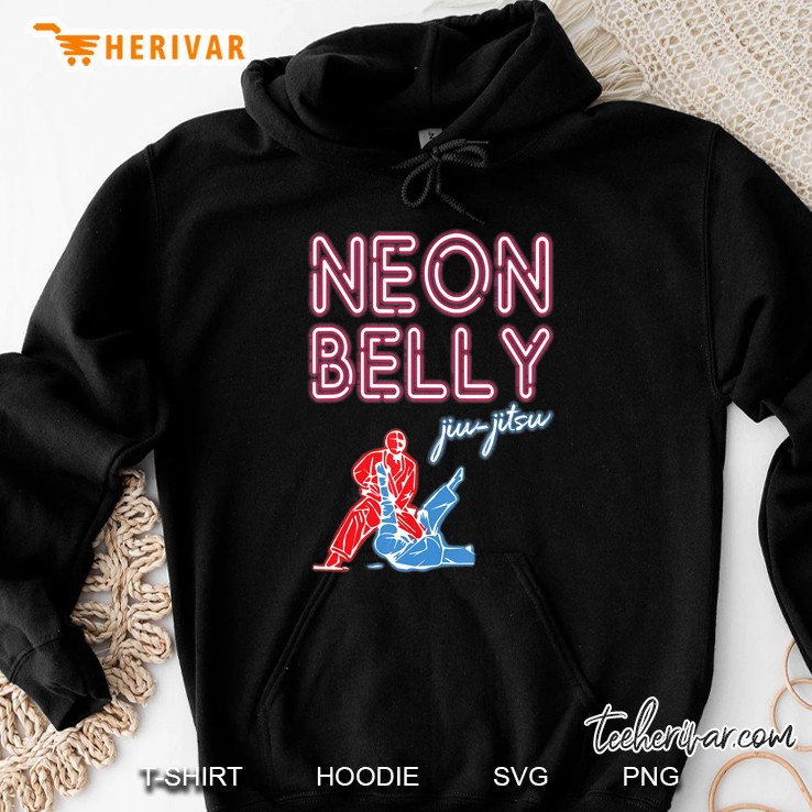 Neon Belly Jiu Jitsu Novelty Gift Hoodie