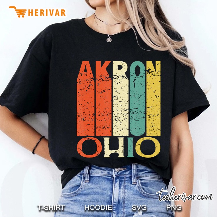 Retro Akron Residents State Ohio Hoodie