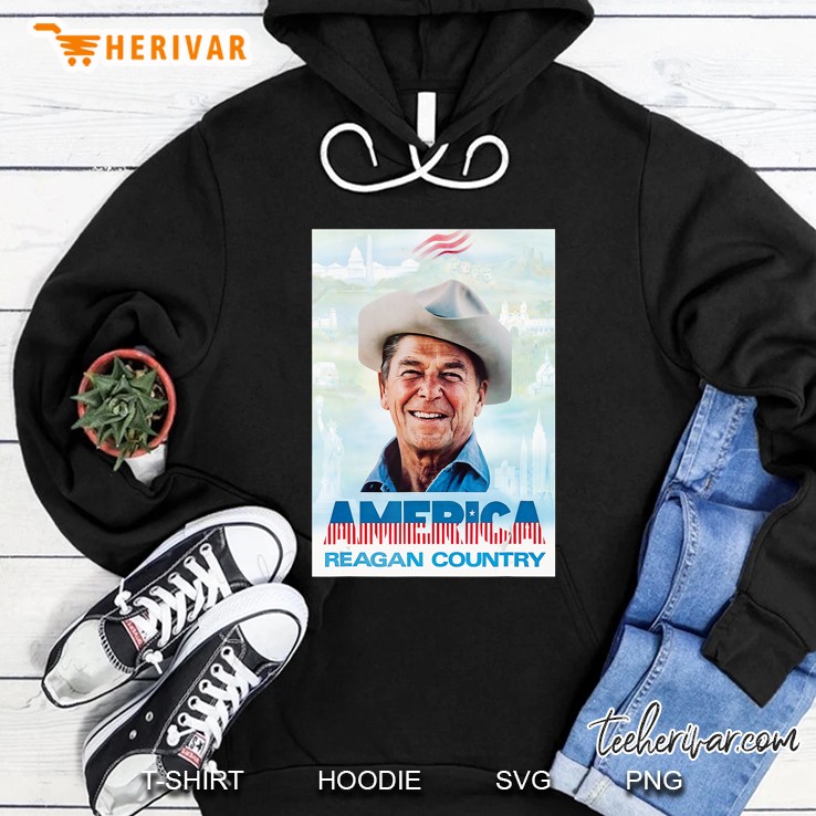 Retro Political Poster 80S Ronald Reagan Country Patriotic Hoodie