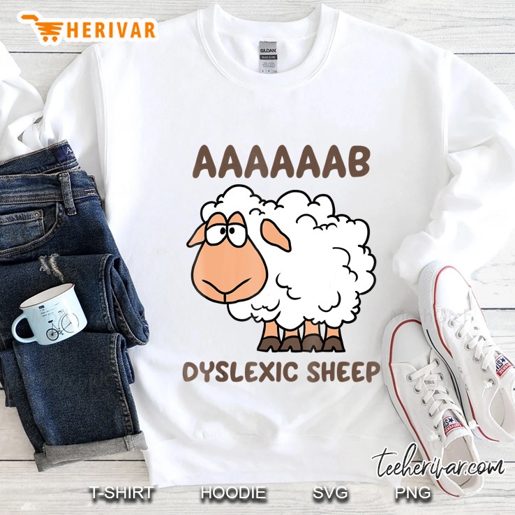 Aaab Dyslexic Sheep Funny Farm Animal Dyslexia Tee Mugs