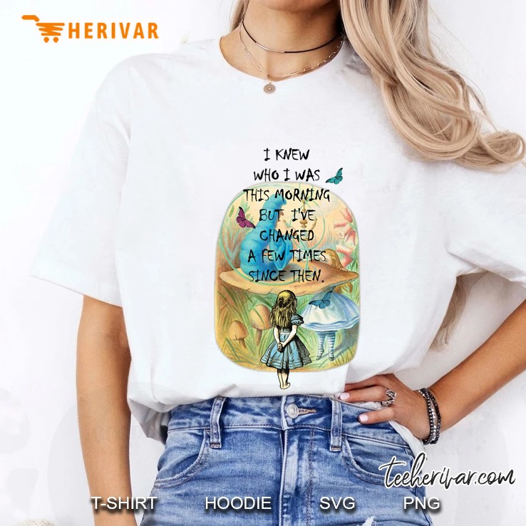 Alice In Wonderland Quote Design Ladies Tee
