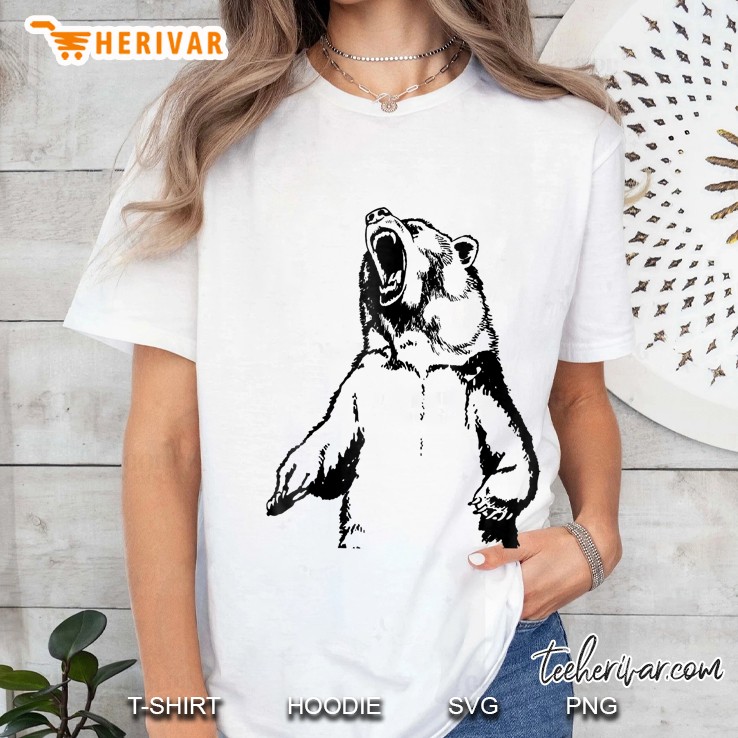 California Wild Grizzly Bear Ladies Tee