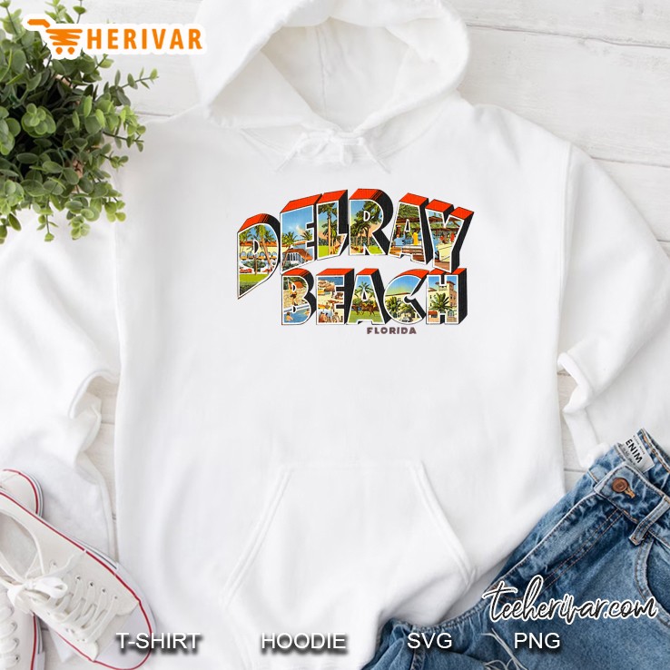 Delray Beach Florida Fl Tshirt Men Women Retro Vintage Mugs