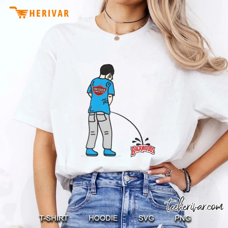 Swisher Pissing On Backwoods Ladies Tee
