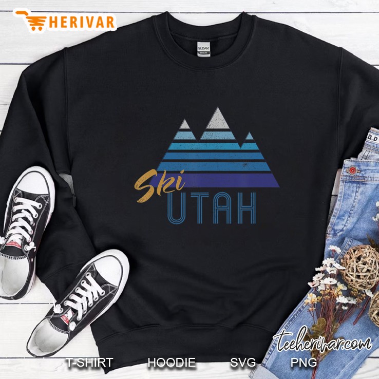 Ski Utah Vintage Skiing Sweatshirt