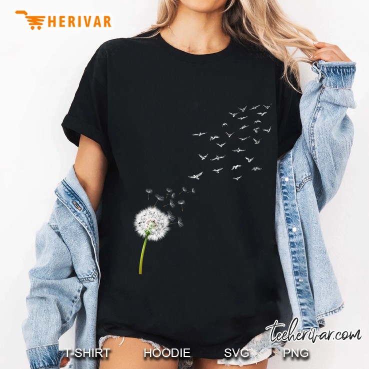 Womens Dandelion Wishes Ladies Tee
