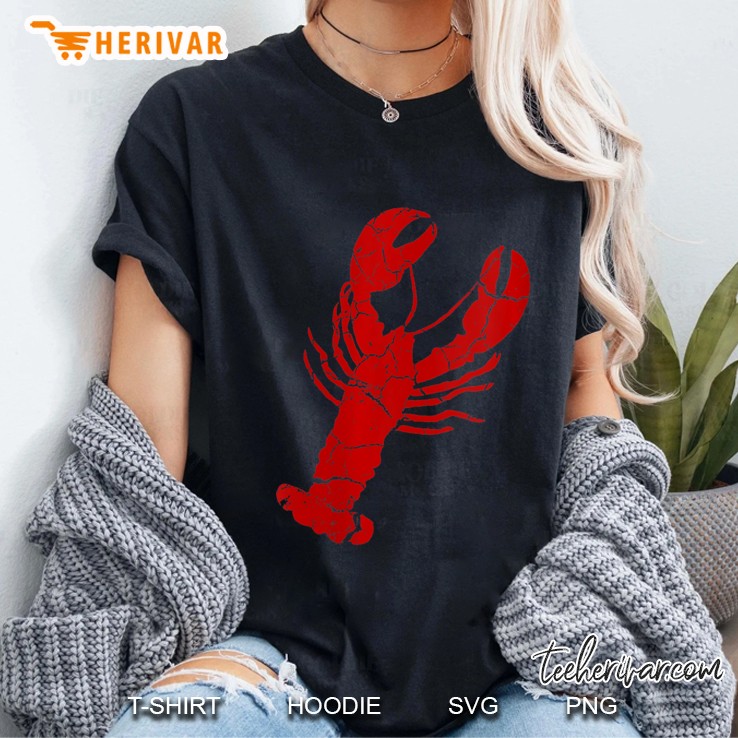 Womens Vintage Lobster Print - Lobster Ladies Tee