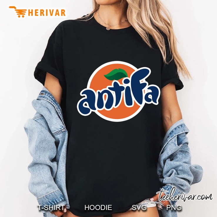 Antifa Fitted Scoop Ladies Tee