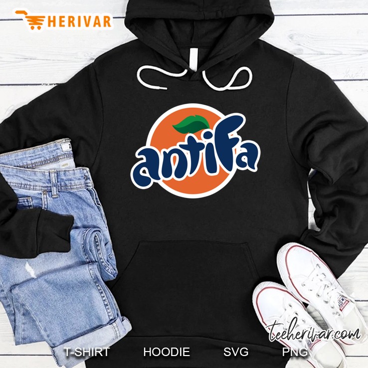 Antifa Fitted Scoop Hoodie