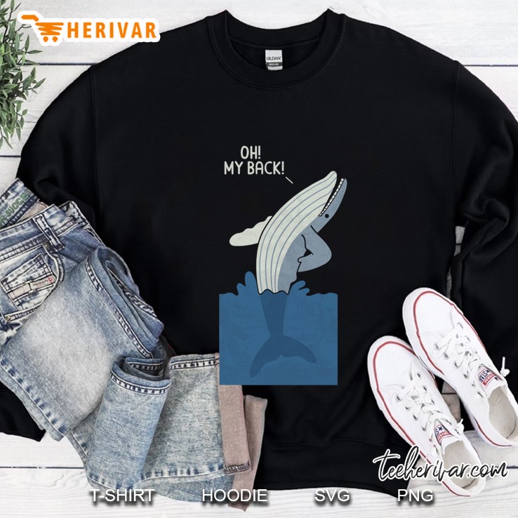 Bad Back Whale Classic Sweatshirt