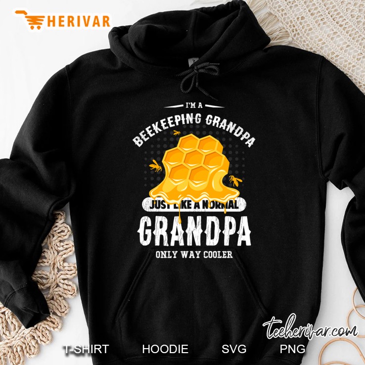 Beekeeping Grandpa Slim Fit Hoodie