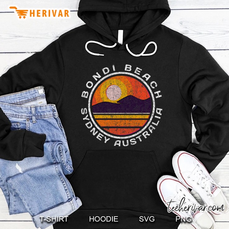 Bondi Beach Sydney Australia Retro Distressed Sunset Slim Fit Mugs