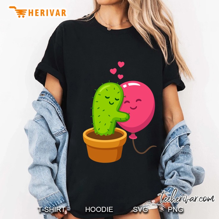 Cactus Hugging Air Balloon Classic Hoodie