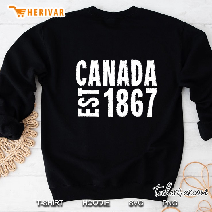 Canada Established 1867 Anniversary 150 Years Sweatshirt