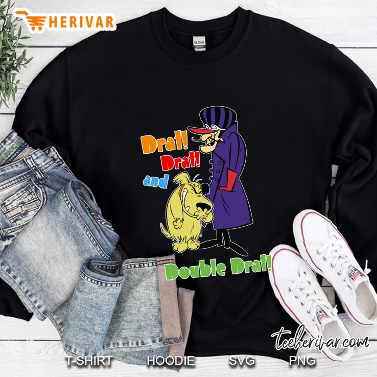 Dastardly And Muttley Double Drat Wacky Races Slim Fit Sweatshirt