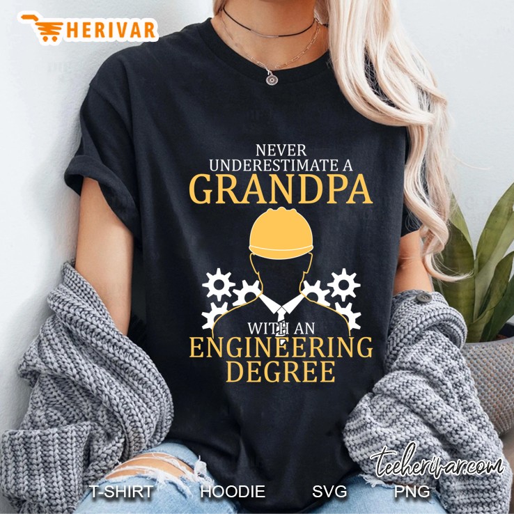 Engineering Grandpa Slim Fit Ladies Tee