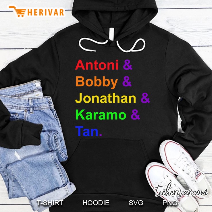Fab Five (Rainbow) Slim Fit Hoodie