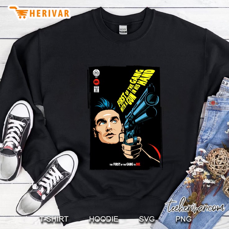 First Of The Gang With A Gun In His Hand Classic Sweatshirt