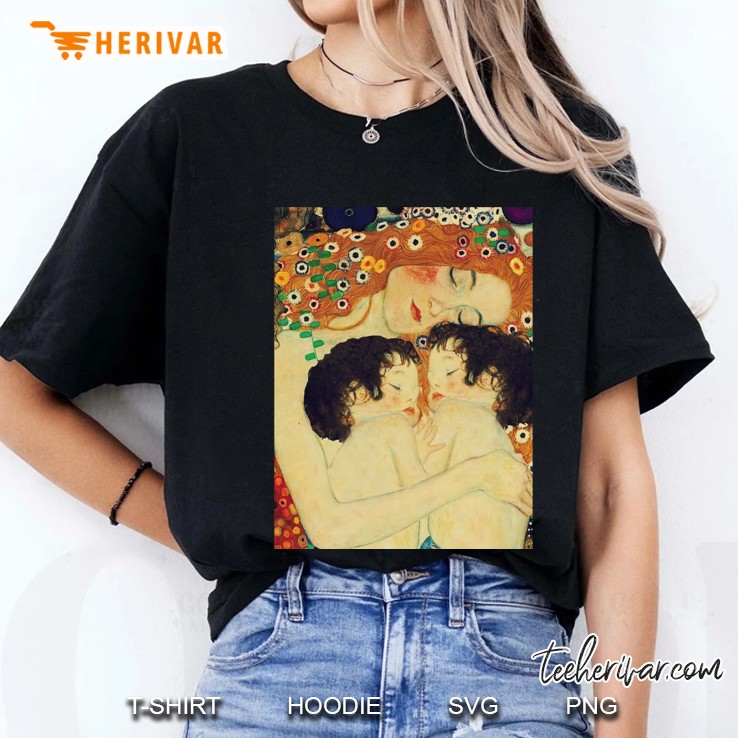 Klimt Three Ages Of Woman Mother And Child Classic Hoodie