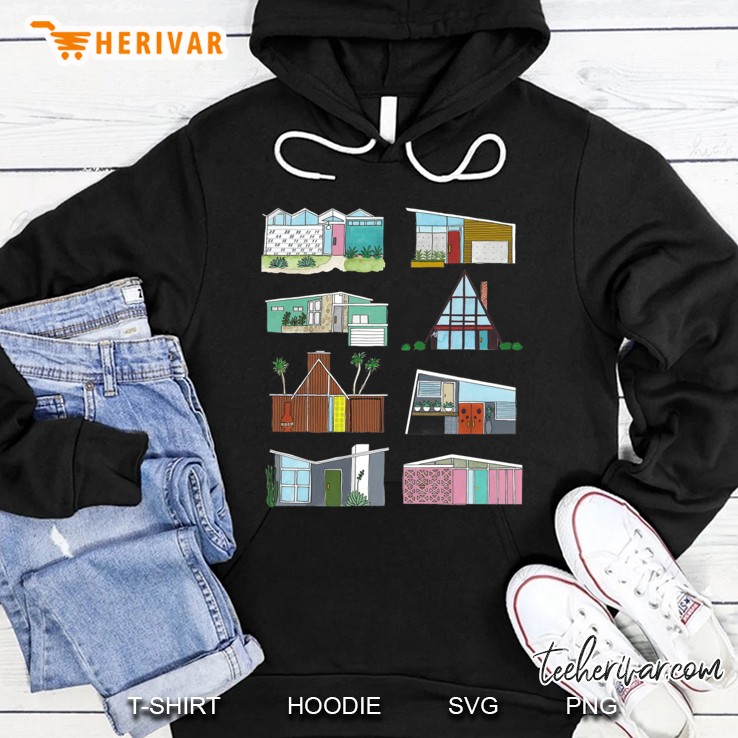 Mid Century Modern Houses Classic Hoodie