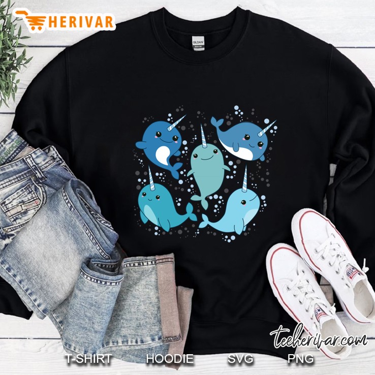 Narwhal Pattern Classic Sweatshirt