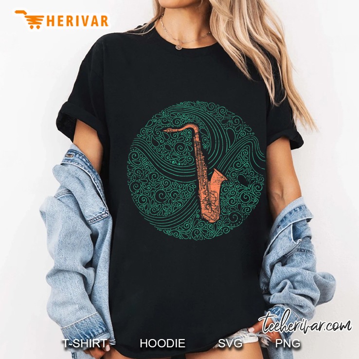 Saxophone Jazz Slim Fit Ladies Tee