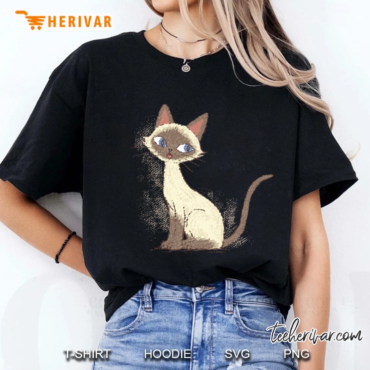 Siamese Cat Sitting Classic Ladies Tee