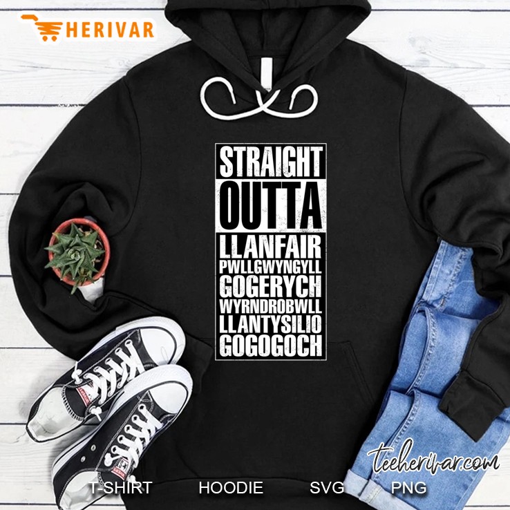 Straight Outta Llanfair Pg Classic Hoodie