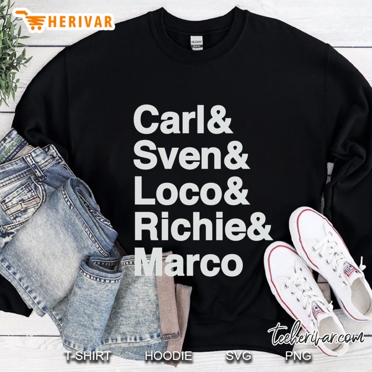 Techno Kings, Carl, Sven, Lodo, Richie And Marco - Designed For Techno Lovers Premium Sweatshirt