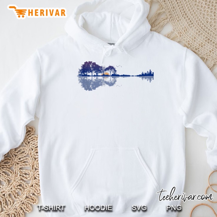 Guitar Lake Reflections Music And Guitar Lovers Tank Top Hoodie