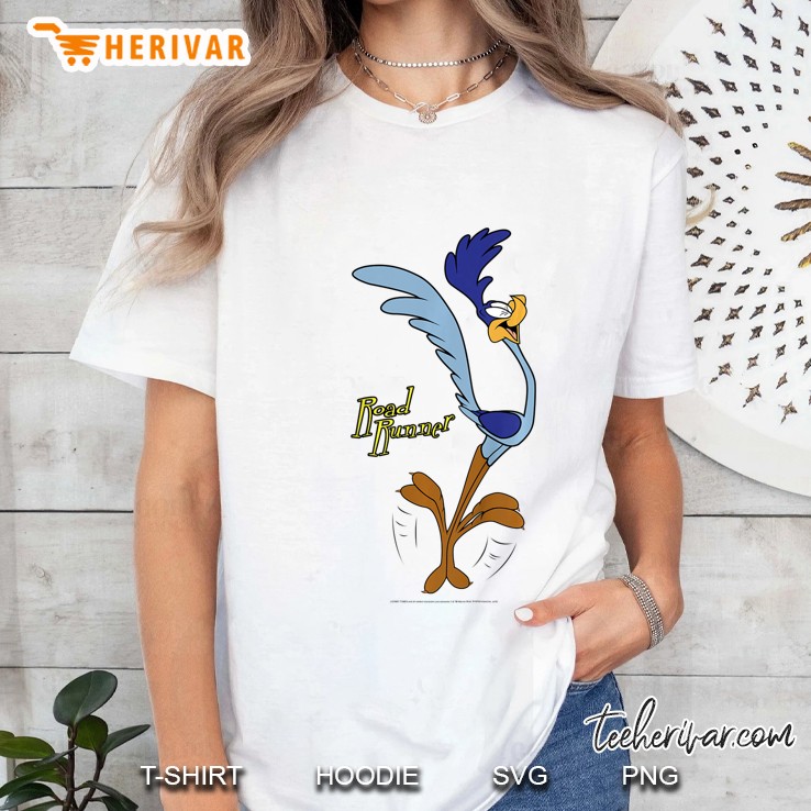 Kids Looney Tunes Road Runner Happy Portrait Ladies Tee